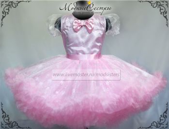 Детское платье "Розовая снежинка"Арт.-108